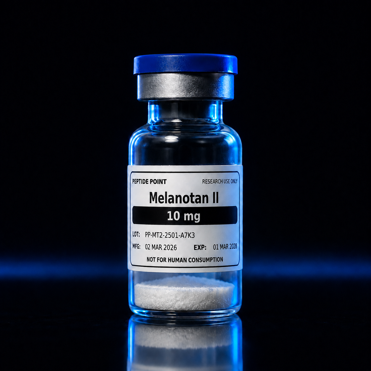 Melanotan II 10 mg Research Vial von Peptide Point